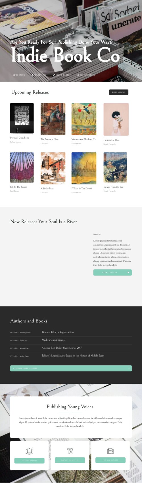 Indie Publishing House Home 1