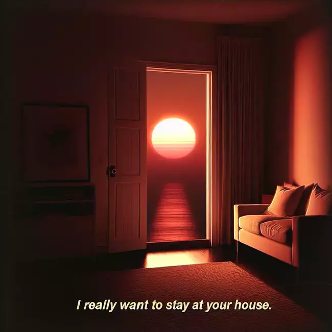 The meaning of I Really Want To Stay At Your House by Rosa Walton AI interpretation of I Really Want To Stay At Your House by Rosa Walton