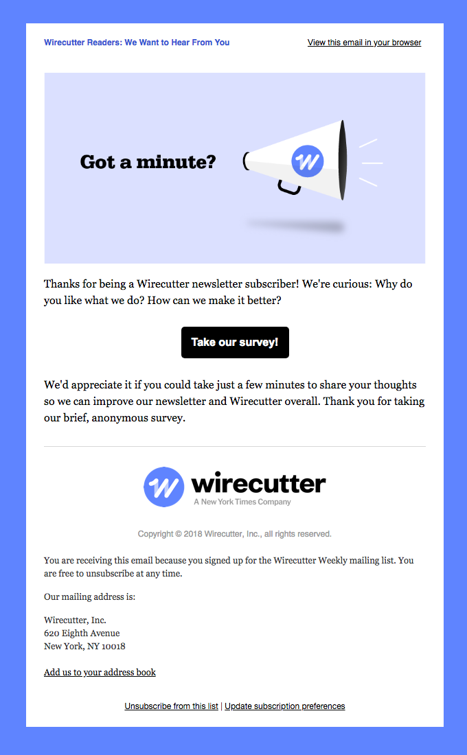 Wirecutter Readers We Want To Hear From You