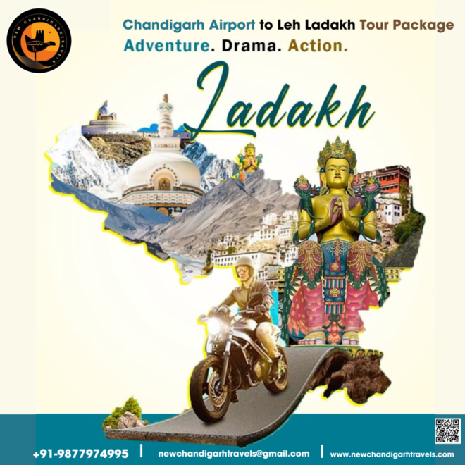  Chandigarh to Leh Ladakh Tour Package by New Chandigarh Travels