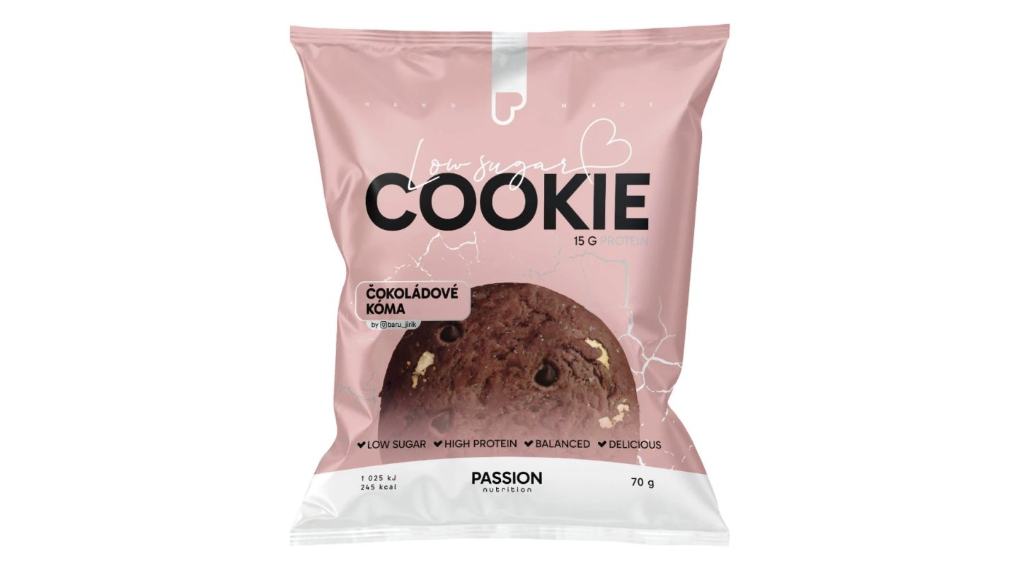 Passion Low sugar cookies Čokoládové kóma 70g