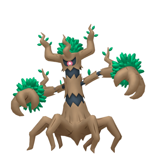 Trevenant - Ghost/Grass type Pokemon from Pokemon Sword and Shield with stats, moves, and evolution data