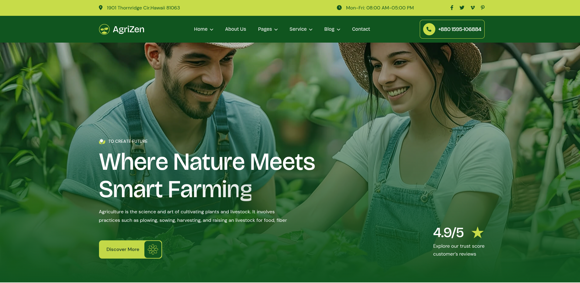 Agrizen Agriculture & Organic Farming Website