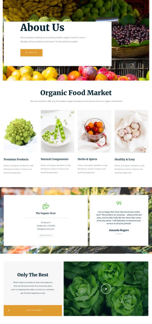 Organic Food Store