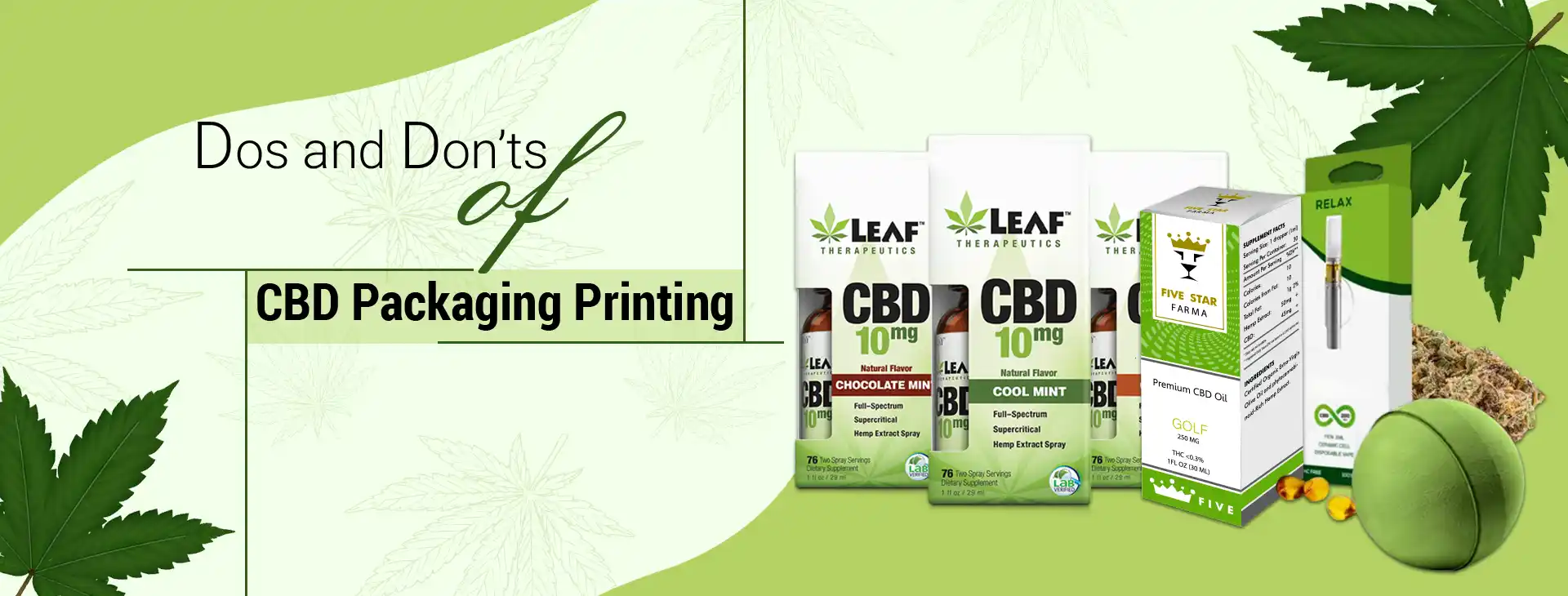 Dos And Don’ts Of CBD Packaging Printing