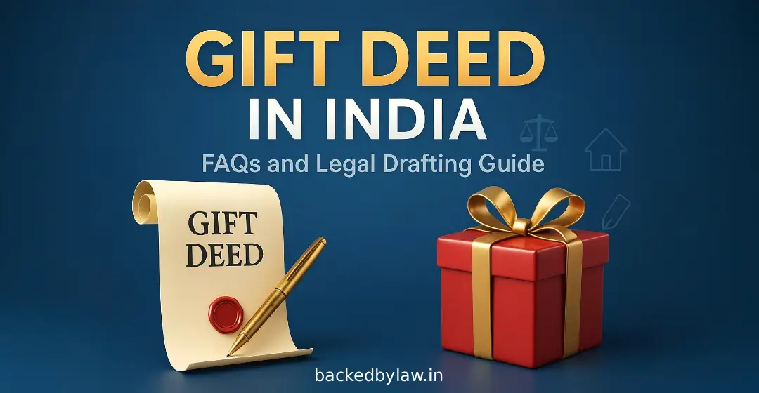 Gift Deed in India – FAQs & Legal Drafting Guide