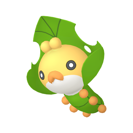 Sewaddle - Bug/Grass type Pokemon from Pokemon Scarlet and Violet with stats, moves, and evolution data