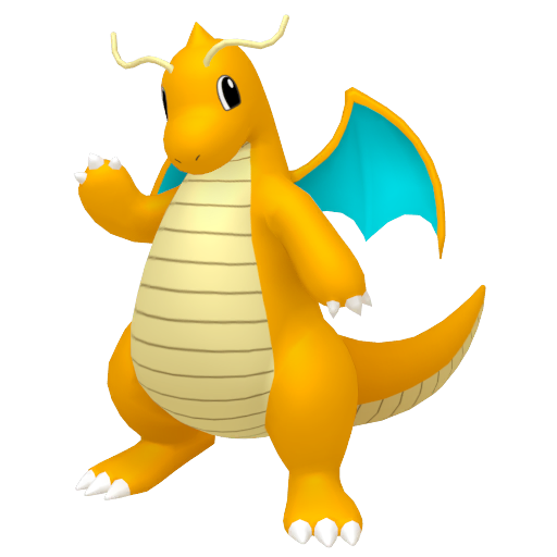 Dragonite - Dragon/Flying type Pokemon from Pokemon FireRed and LeafGreen with stats, moves, and evolution data