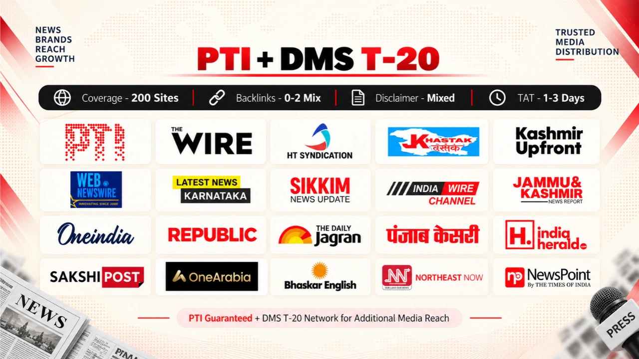 PTI News + DMS T20 Press Release Package