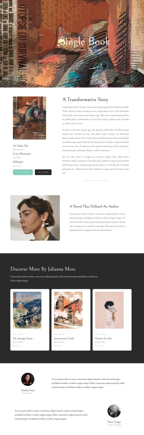 Indie Publishing House Single Book