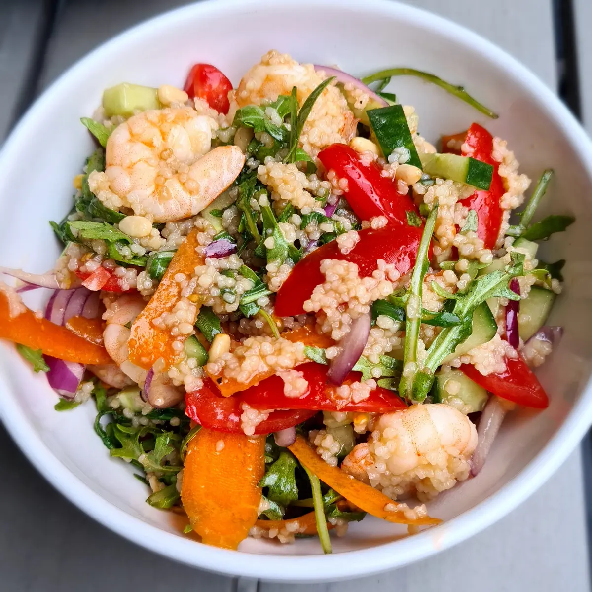 Couscous Salad with Shrimp Recipe - Rocely