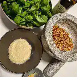 Pesto alla Genovese - Pesto au basilic fait maison