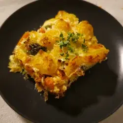 GRATÍN DE PATATAS Y VERDURAS