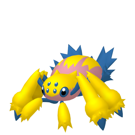 Galvantula - Bug/Electric type Pokemon from Pokemon Sword and Shield with stats, moves, and evolution data