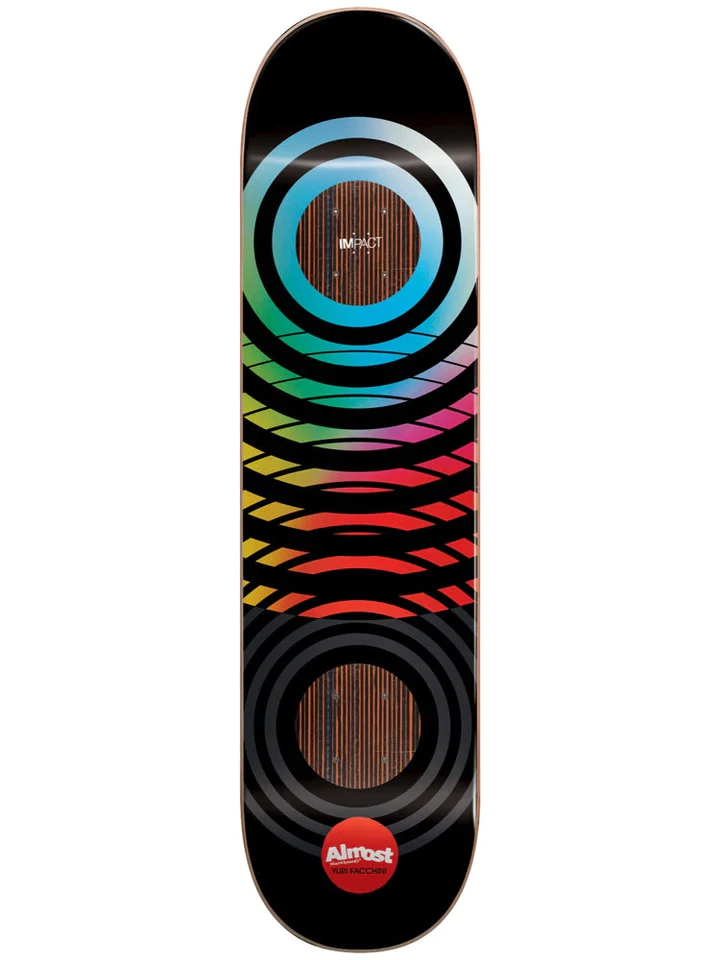 Yuri black blur impact 8.5 skateboard deck