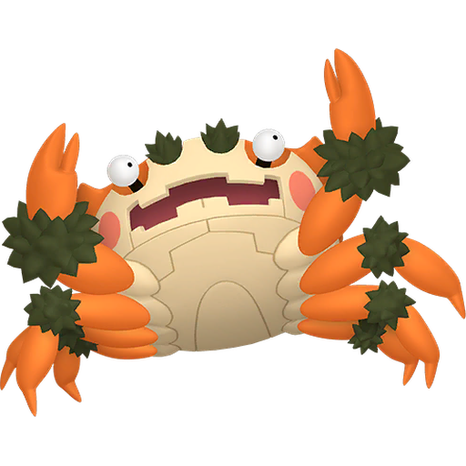 Klawf - Rock type Pokemon from Pokemon Scarlet and Violet with stats, moves, and evolution data
