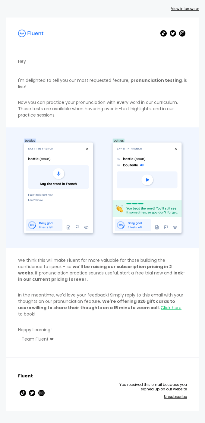 Fluent New Pronunciation Lessons