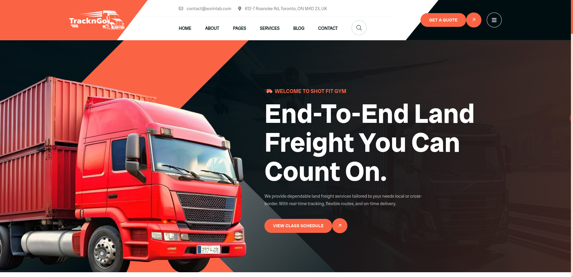 TrackNGo Delivery Tracking Platform project screenshot 1