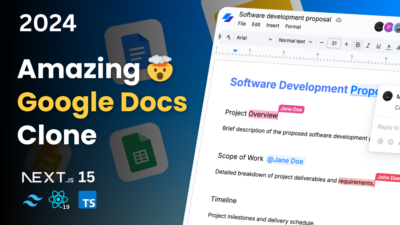 Build a Google Docs Clone - Code With Antonio