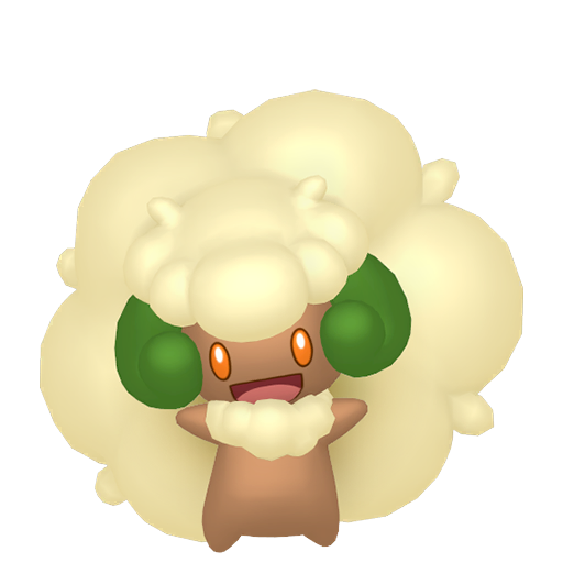 Whimsicott - Grass/Fairy type Pokemon from Pokemon Sword and Shield with stats, moves, and evolution data