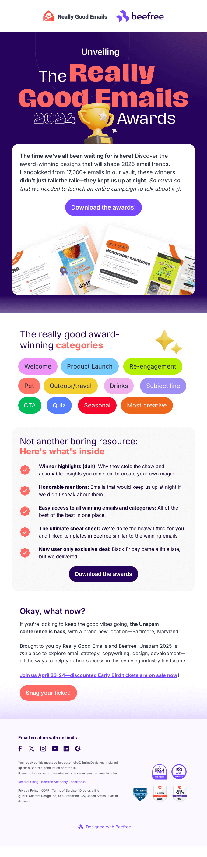 The 2024 Really Good Email Awards Are Here