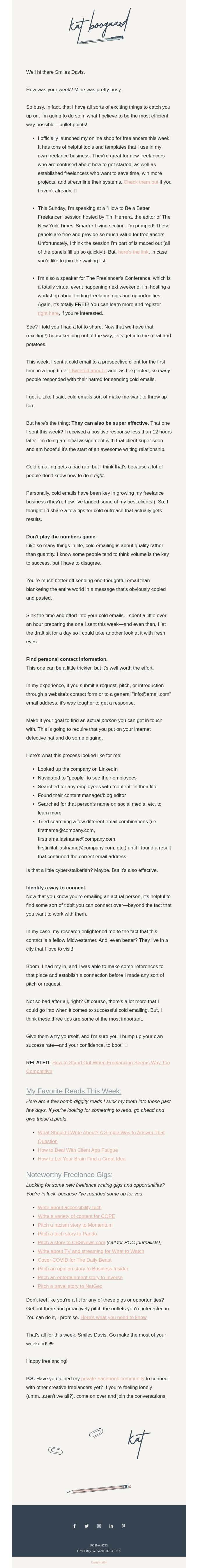 Lets Talk About Cold Emails