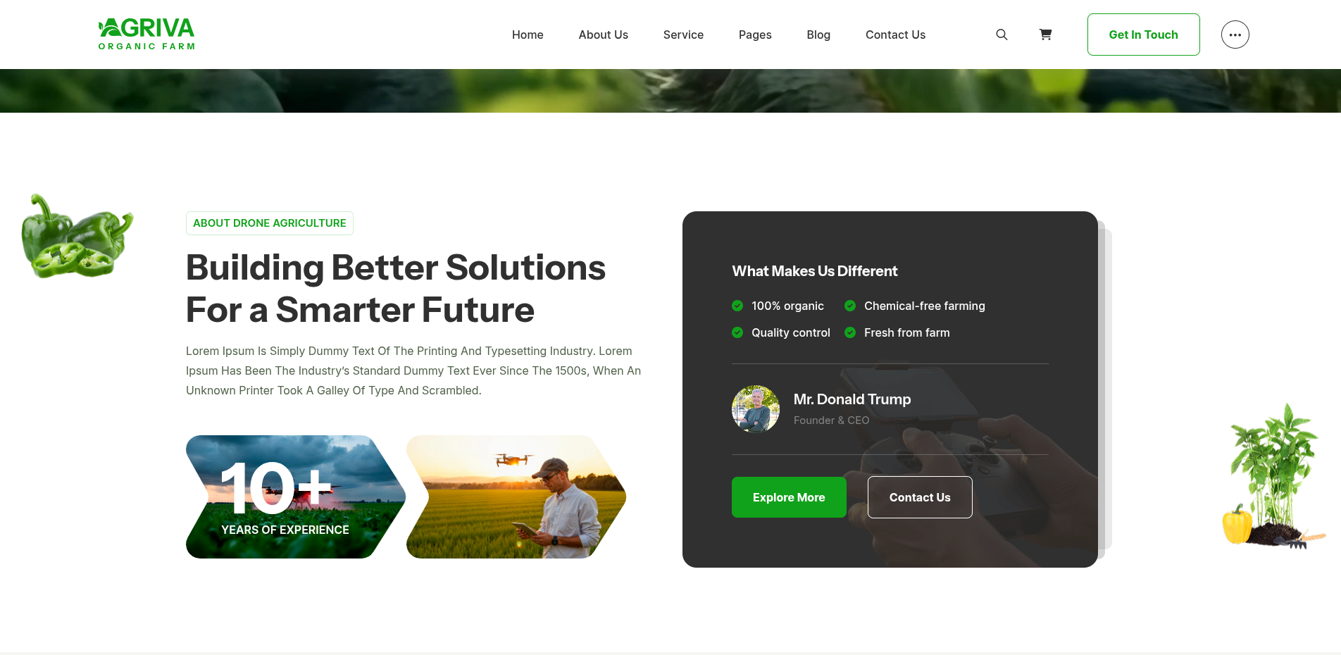 Agriva Smart Agriculture Website project screenshot 2