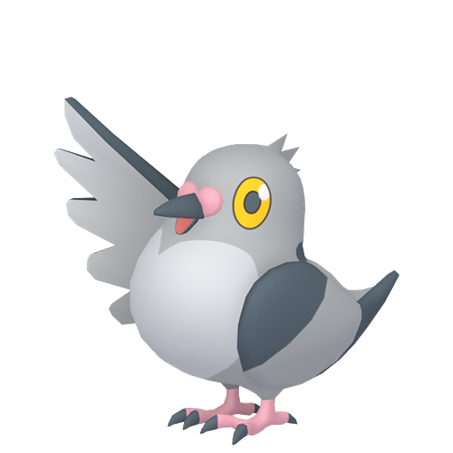Pidove - Normal/Flying type Pokemon from Pokemon Sword and Shield with stats, moves, and evolution data