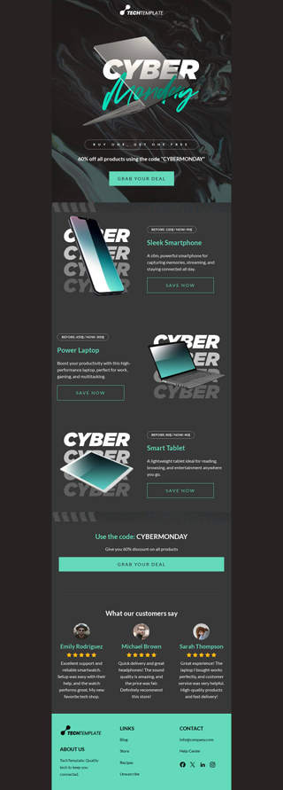 Cyber Monday Buy One Get One Free Promotion