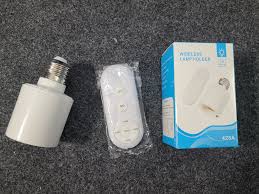 Smart AC220V Wireless remote Control Lamp Holder With Timing Adjustment Function Smart Light LED alt