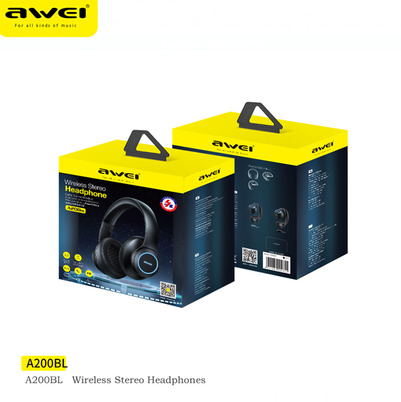 Awei A200BL Bluetooth Headphone alt