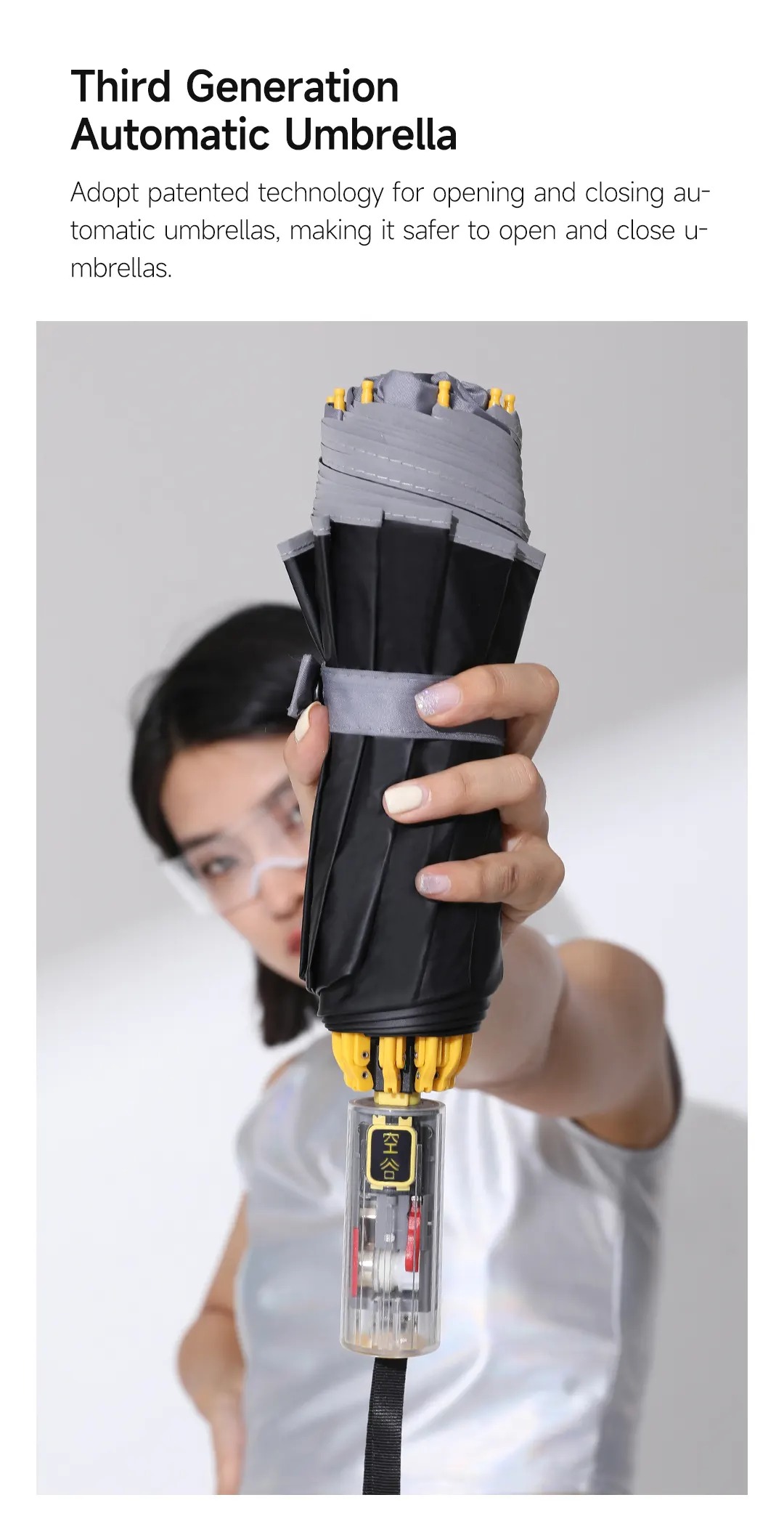 Konggu Ten Bone Reverse Automatic Mechanical Umbrella – 10 Ribs alt