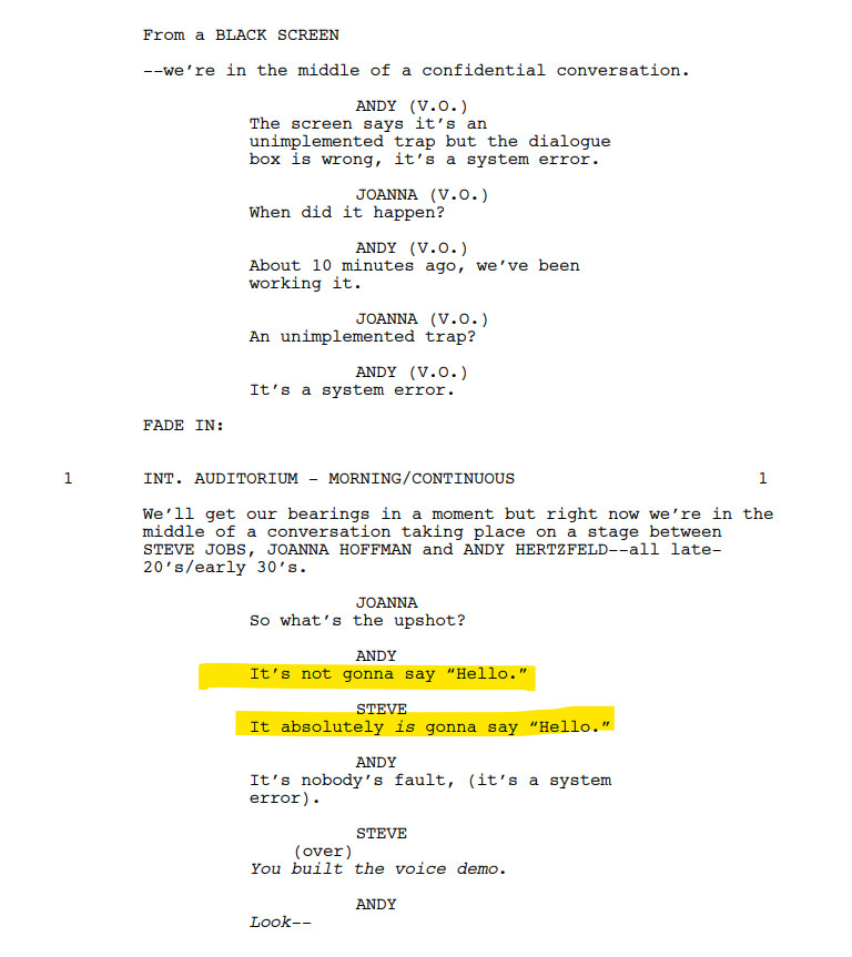Scrivere un incipit come Aaron Sorkin - Conflitto immediato