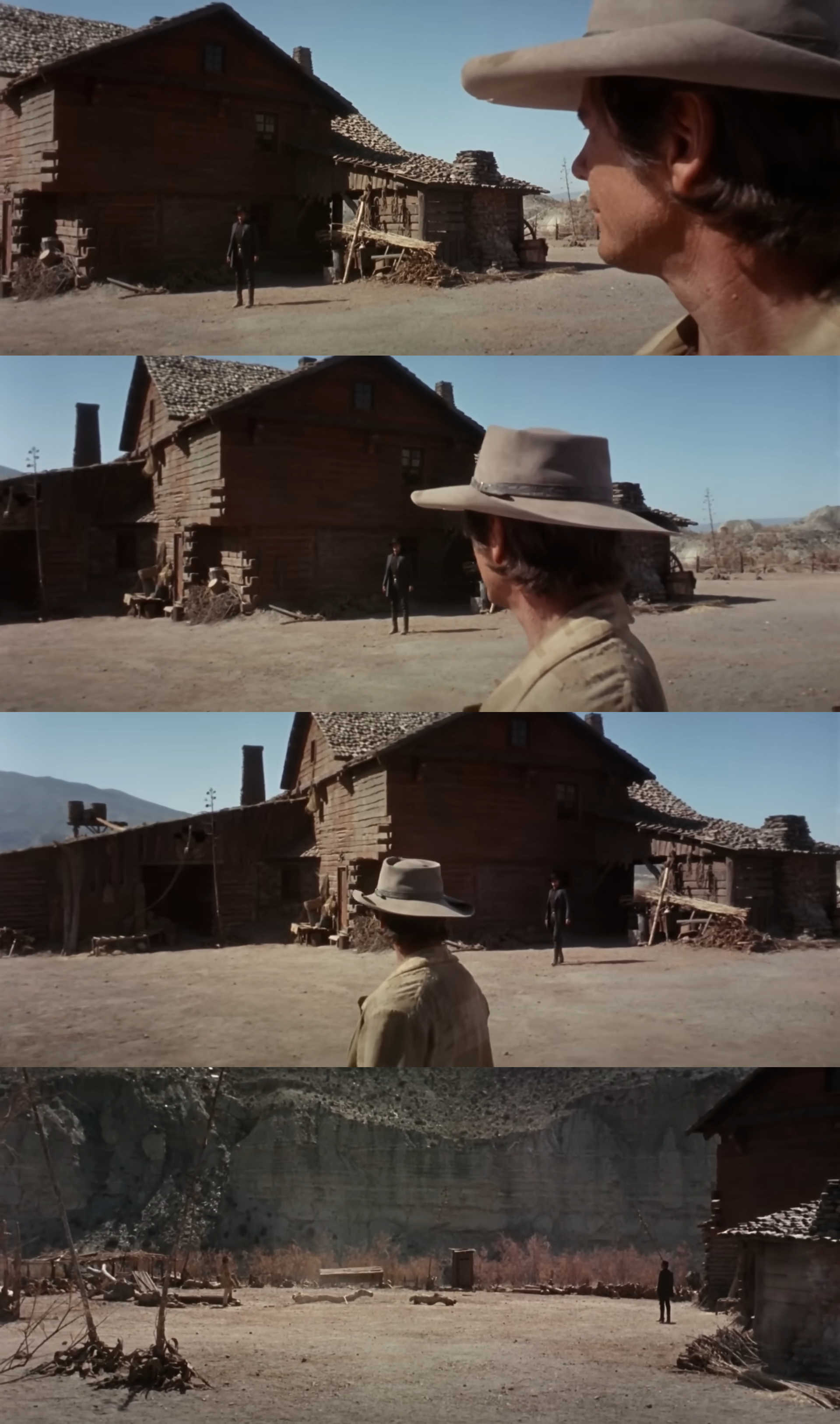 Scavalcamento di campo: Movimento dei personaggi nel film C'era una volta il west