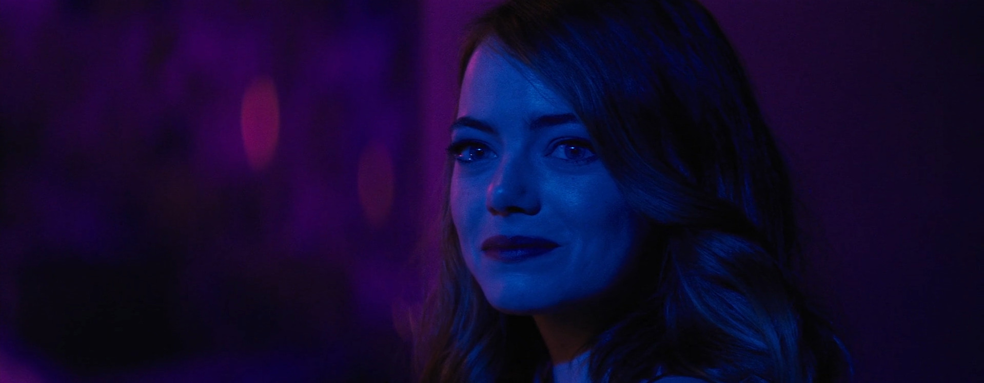 La la land - Frame del finale del film su Emma Stone