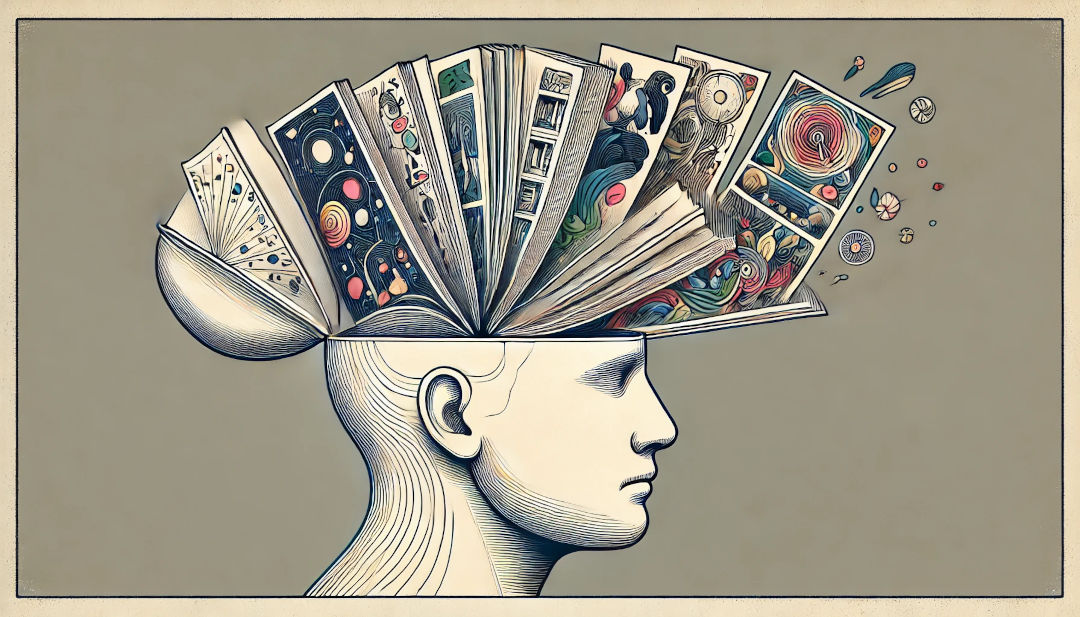 La regola del tre in scrittura - Illustrazione testa
