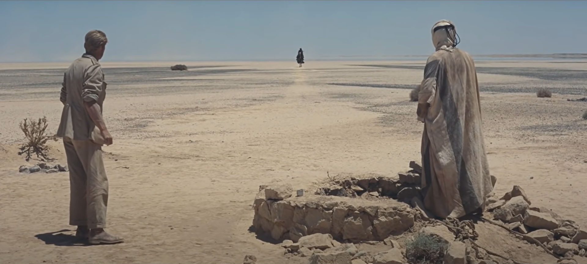 Esempio di campo lunghissimo: Frame del film Lawrence d'Arabia