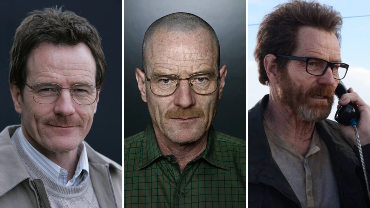 Chi è il protagonista di una storia: Collage foto di Walter White di Breaking Bad