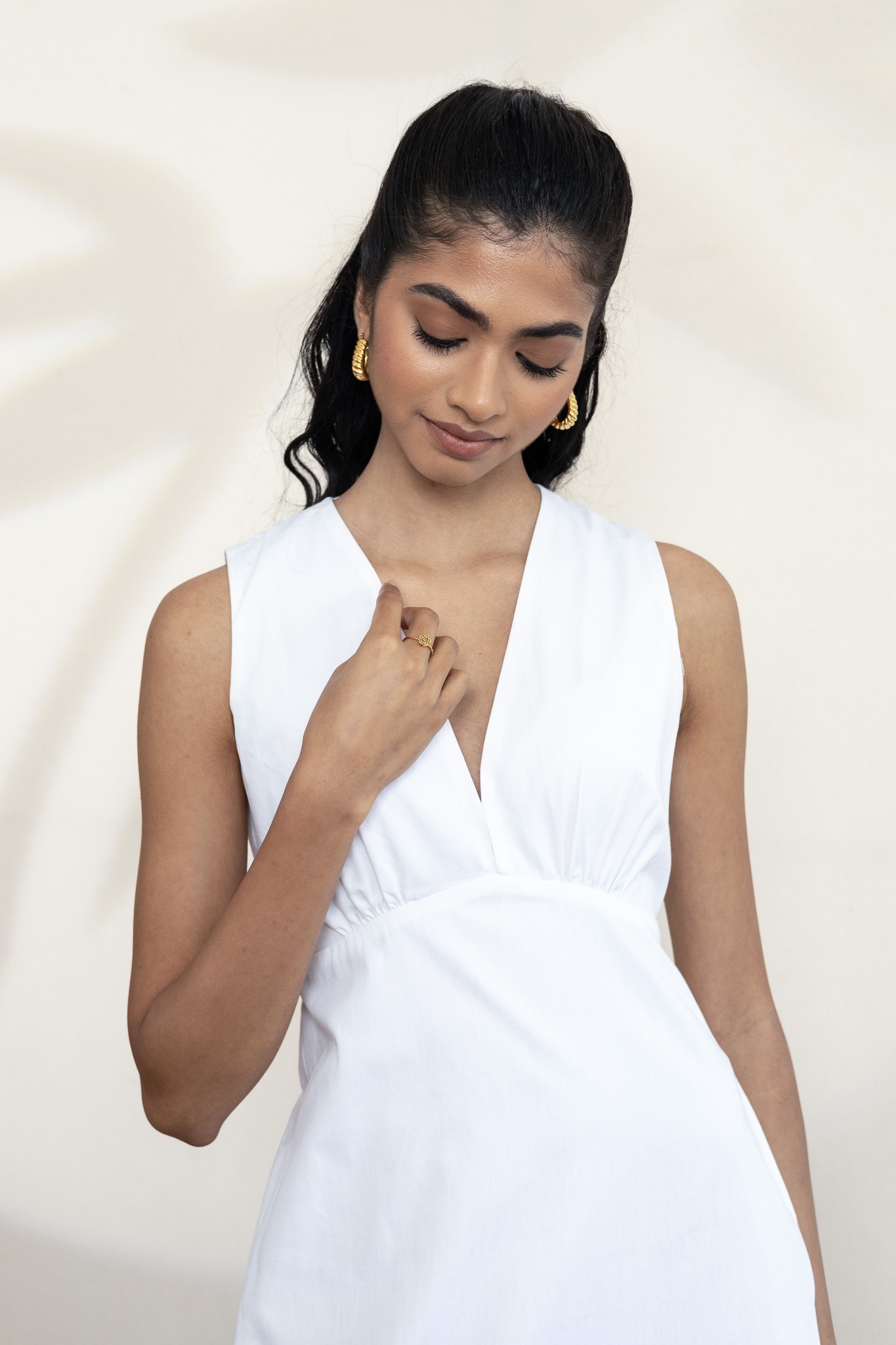 SUNIA DRESS WHITE CM