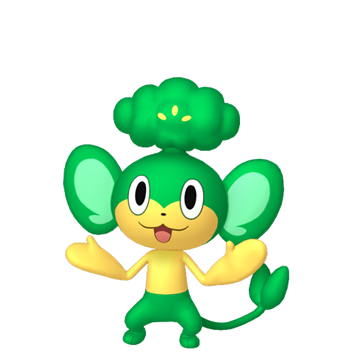 Pansage - Grass type Pokemon from Pokemon X and Y with stats, moves, and evolution data