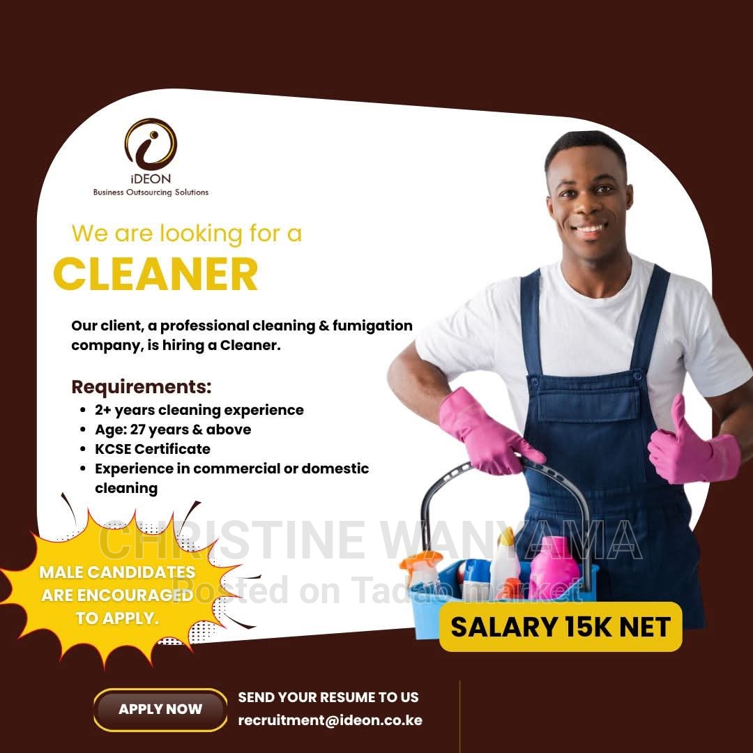 Open position in cleaning 3