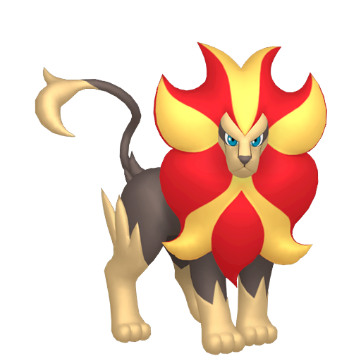 Pyroar - Fire/Normal type Pokemon from Pokemon X and Y with stats, moves, and evolution data