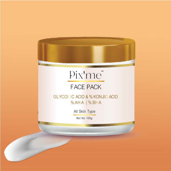 Glycolic Acid with AHA + BHA face mask 100gm - Pixme