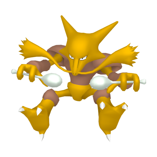 Alakazam - Psychic type Pokemon from Pokemon Platinum with stats, moves, and evolution data
