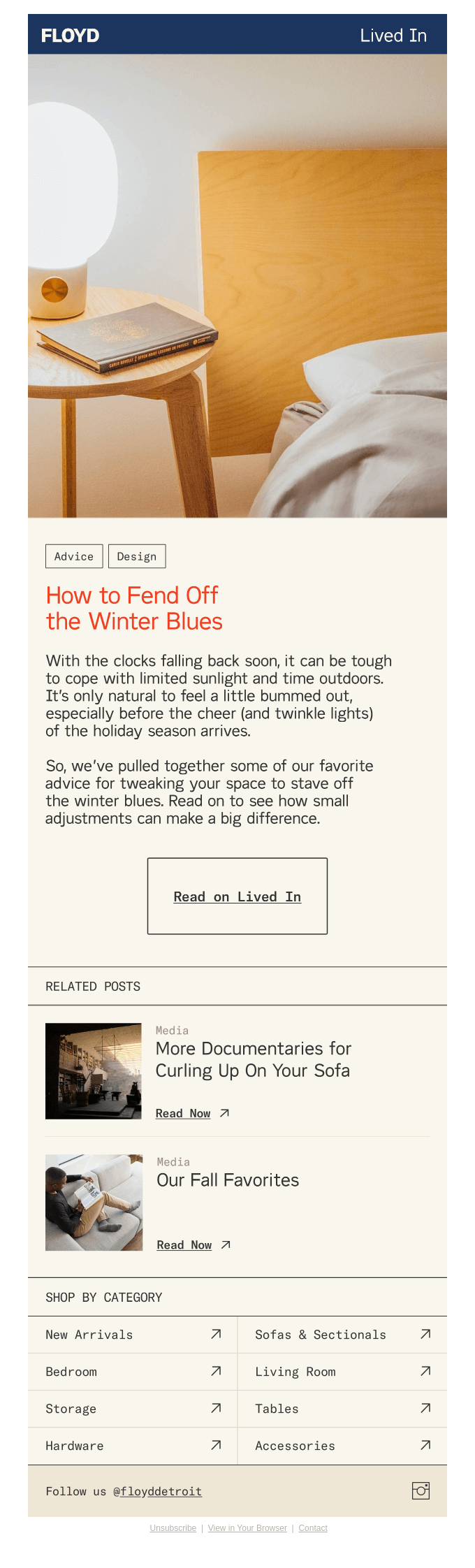 Lived In How To Fend Off The Winter Blues