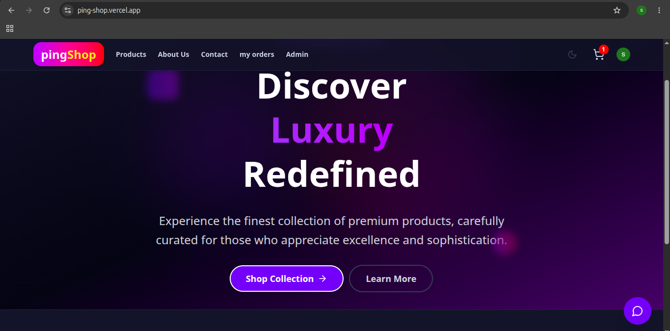 pingShop – AI-Powered E-Commerce Platform
