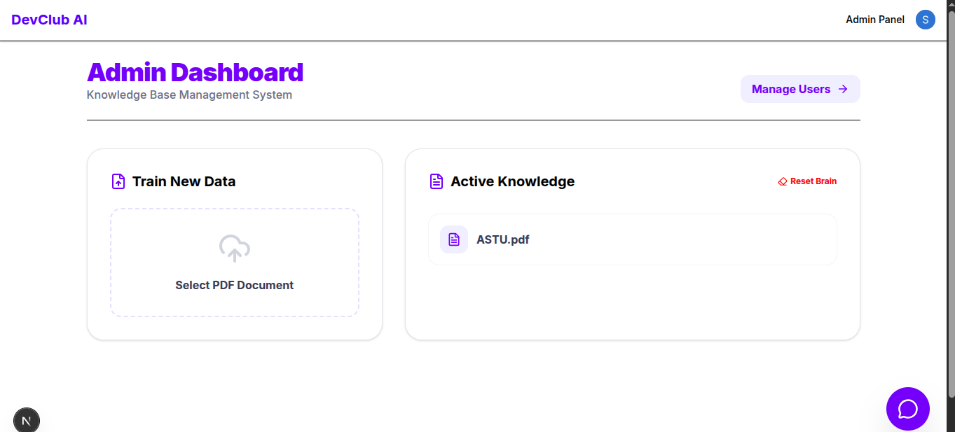ASTU Intelligent Knowledge Base (RAG-AI)