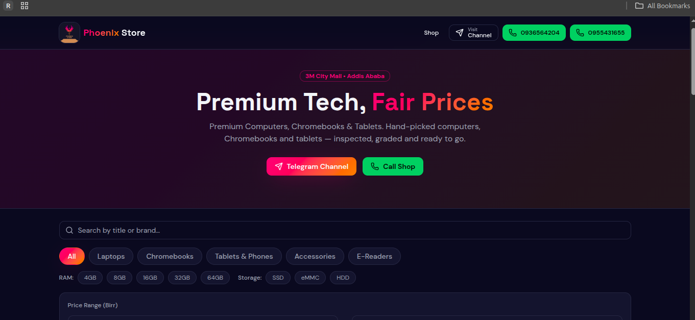 Phoenix Stores – E-Commerce Platform