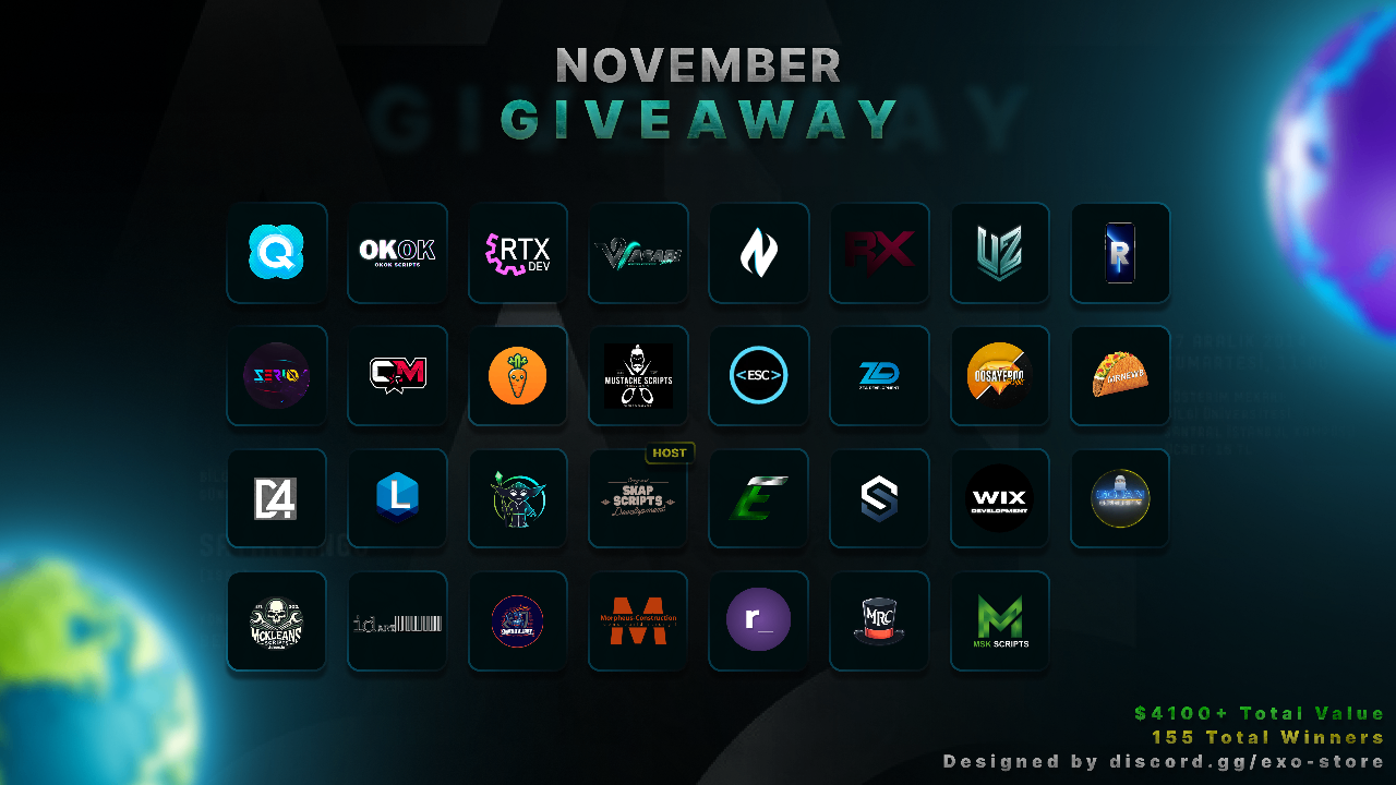 November Giveaway