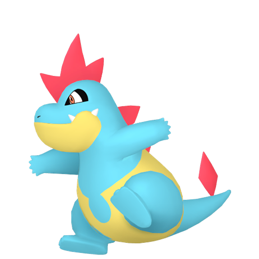 Croconaw - Water type Pokemon from Pokemon HeartGold and SoulSilver with stats, moves, and evolution data